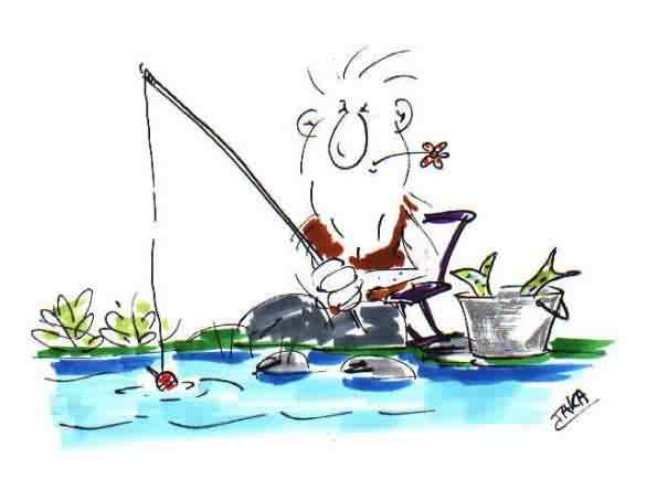 Cartoon Angler